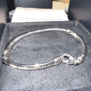 David Yurman Crossover Link Bracelet with Diamonds 7 inch